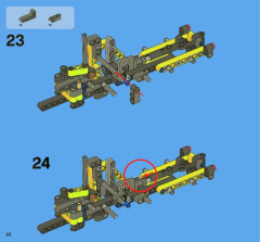 LEGO 8067 instructions page 22 – build guide