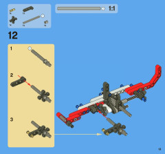LEGO 8068 instructions page 13 – build guide