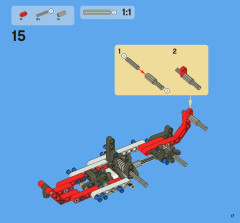 LEGO 8068 instructions page 17 – build guide