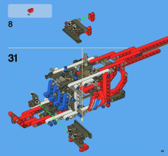 LEGO 8068 instructions page 49 – build guide