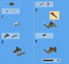 LEGO 8068 instructions page 6 – build guide