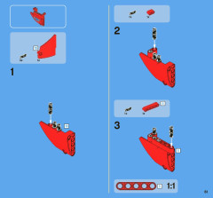 LEGO 8068 instructions page 61 – build guide
