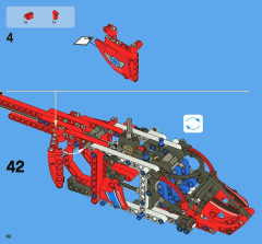LEGO 8068 instructions page 62 – build guide
