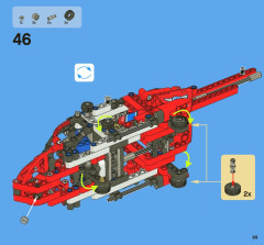 LEGO 8068 instructions page 69 – build guide