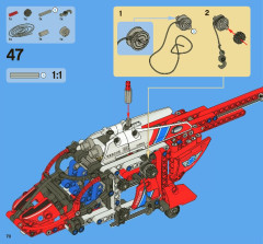 LEGO 8068 instructions page 70 – build guide