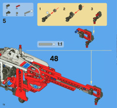 LEGO 8068 instructions page 72 – build guide