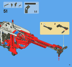 LEGO 8068 instructions page 75 – build guide