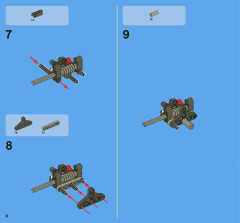 LEGO 8068 instructions page 8 – build guide