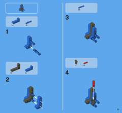 LEGO 8068 instructions page 11 – build guide