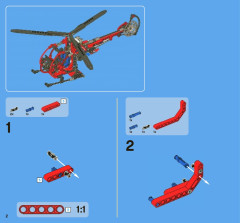 LEGO 8068 instructions page 2 – build guide