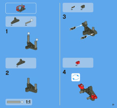 LEGO 8068 instructions page 21 – build guide