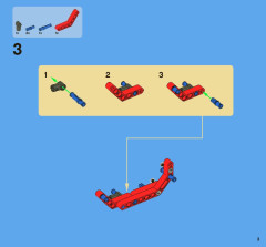 LEGO 8068 instructions page 3 – build guide