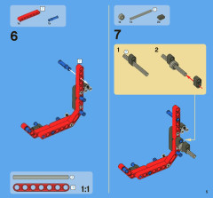 LEGO 8068 instructions page 5 – build guide
