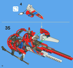 LEGO 8068 instructions page 52 – build guide