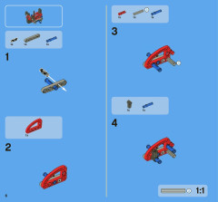 LEGO 8068 instructions page 6 – build guide