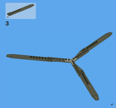 LEGO 8068 instructions page 67 – build guide