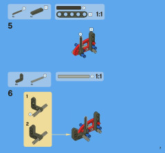 LEGO 8068 instructions page 7 – build guide
