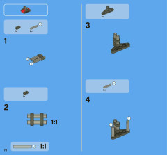 LEGO 8068 instructions page 70 – build guide