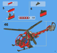 LEGO 8068 instructions page 71 – build guide