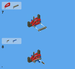LEGO 8068 instructions page 8 – build guide