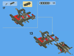 LEGO 8070 instructions page 17 – build guide