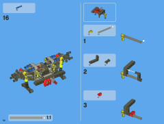 LEGO 8070 instructions page 62 – build guide