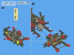 LEGO 8070 instructions page 68 – build guide