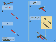 LEGO 8070 instructions page 71 – build guide