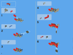 LEGO 8070 instructions page 2 – build guide