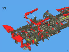 LEGO 8070 instructions page 71 – build guide