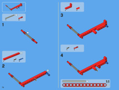 LEGO 8070 instructions page 72 – build guide
