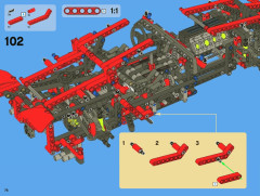 LEGO 8070 instructions page 76 – build guide