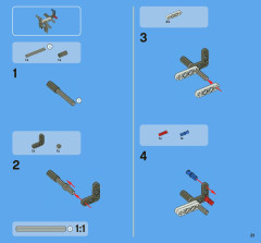 LEGO 8071 instructions page 21 – build guide