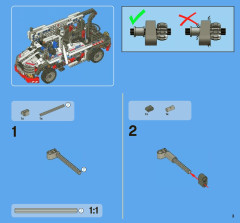 LEGO 8071 instructions page 3 – build guide