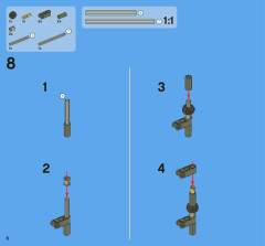 LEGO 8071 instructions page 6 – build guide