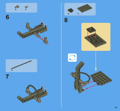 LEGO 8071 instructions page 41 – build guide
