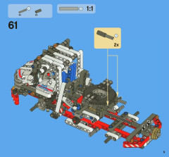 LEGO 8071 instructions page 9 – build guide