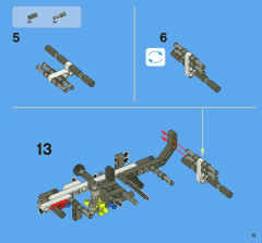 LEGO 8071 instructions page 13 – build guide
