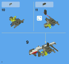 LEGO 8071 instructions page 8 – build guide