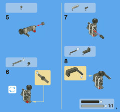 LEGO 8071 instructions page 9 – build guide