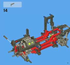 LEGO 8081 instructions page 11 – build guide