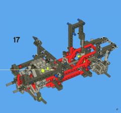 LEGO 8081 instructions page 17 – build guide