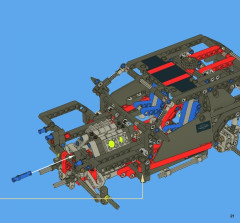 LEGO 8081 instructions page 21 – build guide