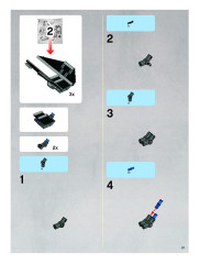 LEGO 8087 instructions page 21 – build guide