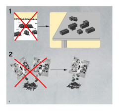 LEGO 8089 instructions page 2 – build guide