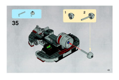 LEGO 8091 instructions page 43 – build guide