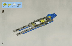 LEGO 8093 instructions page 10 – build guide