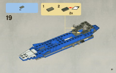 LEGO 8093 instructions page 21 – build guide