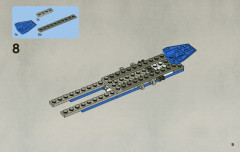 LEGO 8093 instructions page 9 – build guide