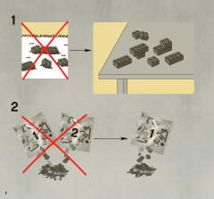 LEGO 8097 instructions page 2 – build guide